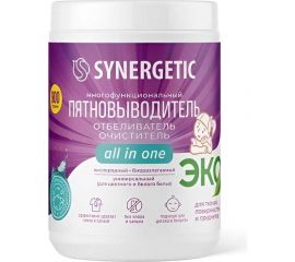 Кислородный многофункциональный отбеливатель-пятновыводитель для тканей и поверхностей SYNERGETIC 900 г 121103 