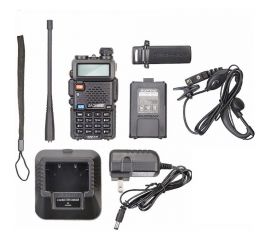 Портативная радиостанция Baofeng UV-5R, 1800мАч, 136-174/400-480 МГц, 127 каналов, 5 Вт, 2 шт 00029100 