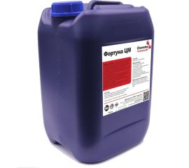 Концентрированное кислотное средство для очистки поверхностей от ржавчины, известкового налета, остатков цементного раствора ХИМИТЭКС Фортуна ЦМ, 10 л, ФЦМ049/10ЛК 