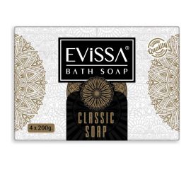 Банное мыло EVISSА пвх пленка, 4/200 гр. классическое М5237 