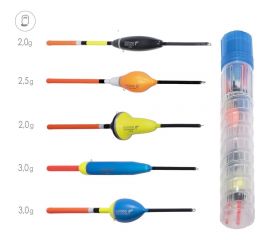 Поплавки Salmo СТОЯЧАЯ ВОДА в тубусе, 5 шт. 9600LAKE-SET 