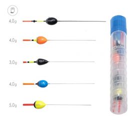 Поплавки Salmo ТЕЧЕНИЕ в тубусе, 5 шт. 9600RIVER-SET 