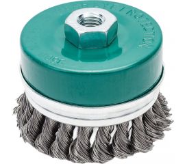 Щетка чашка усиленная косичка 100 мм, M14 для УШМ ВОЛАТ 81040-100 