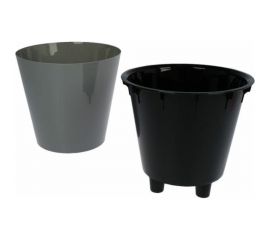 Горшок для цветов Idiland rosemary диам. 330 мм, 16 л, с дренажной вставкой, на колесиках, серый 692216004СЕР 