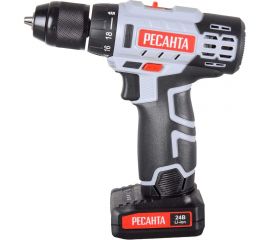 Аккумуляторная дрель-шуруповерт Ресанта ДА-24-2ЛК 75/14/7 