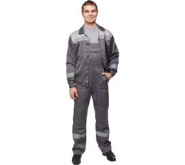 Мужской летний рабочий костюм ООО Комус л22-кпк темно-серый/светло-серый, р.52-54, рост 182-188 816292 