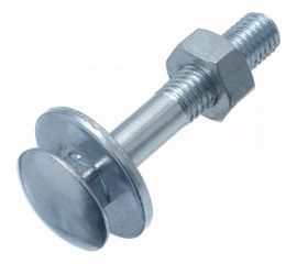 Болт Стройметиз М8х60 DIN 603 с гайкой DIN 934 и шайбой DIN 9021, цинк уп. 4 шт. 31801614 