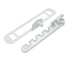 Гребенка ограничитель открывания KOMFORT москитные системы металлическая, белая, 1 шт. ОГАМБ1 