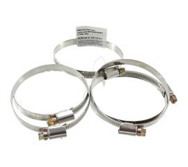 Червячный хомут РОССНА 60х80 мм 2 3/8"" нержавеющая сталь, винт, 5 шт. Р860708 DIY 