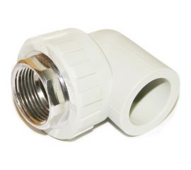 Полипропиленовый угольник Гроссис 90` ВР D20-3/4" 0301801 