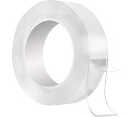Клейкая нано-лента Дон Баллон (20х1 мм х 3 м) акриловая, двухсторонняя, многоразовая, прозрачный, 1 шт. 6015362 