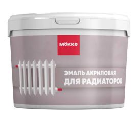 Эмаль для радиаторов ООО Гранд Пак MOKKE акриловая, матовая, белый, 0.4 кг 7445 