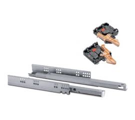 Направляющие полного выдвижения GTV MODERN SLIDE L-350 с доводчиком PB-0SHX-350-A 