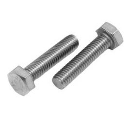 Нержавеющий болт с шестигранной головкой KREPFIELD M8x20 мм, DIN 933, А2, полная резьба, 10 шт. 933А2БОЛТ8Х20-10 