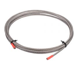 Нержавеющий трос KREPFIELD 5 мм, сталь А2, плетение 7x7, средней мягкости, 3 м 8379А2ТРОС5ММ-3 