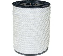 Полипропиленовый канат АзотХимФортис тросовой свивки 14 мм 50 м белый 73648 