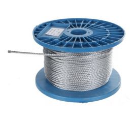 Стальной трос Промрукав DIN 3055, 6 мм, 100 м PR08.3926 