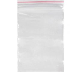 Пакеты BRAUBERG с замком гриппер, комплект 100 шт, 70х100 мм, ПВД, толщина 35 микр 606208 