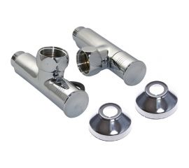 Угловой кран-вентиль SMT ручка колпак, хром, 1х3/4 г/ш ,с отражателем, 2 шт 8841SCH1005/2C 