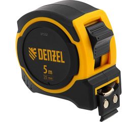 Рулетка Denzel 5 м, 25 мм, двухкомпонентный корпус, магнитный обрезиненный зацеп 31532 