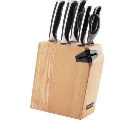 Набор из 5 кухонных ножей, ножниц и блока для ножей с ножеточкой NADOBA серия URSA 722616 