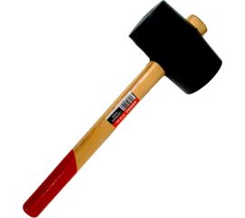 Киянка TOOLAS с деревянной ручкой, 910 гр, черная резина 00008615 