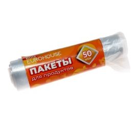 Пакеты для продуктов EUROHOUSE в рулоне 24x31 см, 50 шт 13281 