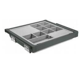 Органайзер для принадлежностей GTV ELITE 600 мм, скрытый монтаж, с доводчиком, антрацит WG-PRZEG60-60 