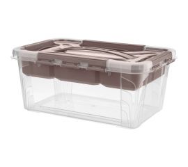 Универсальный ящик Econova Grand Box с замками и вставкой-органайзером, 4,2 л 433224114 