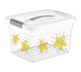 Ящик для хранения FunBox KIDS BOX с ручкой ЗВЕЗДОЧКИ 5 л 00000050067 