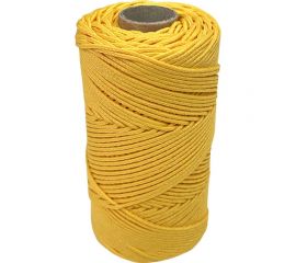 Полипропиленовый плетеный шнур truEnergy 1,5 мм, желтый 100 м 12393 
