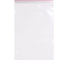 Прочные пакеты BRAUBERG EXTRA ZIP LOCK зиплок, комплект 100 шт, 20x30 cм, ПВД, 80 мкм 608179 