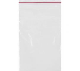 Пакеты с замком/зиплок-гриппер BRAUBERG, 100 шт, 100х150 мм, ПВД, толщина 35 микрон 606211 