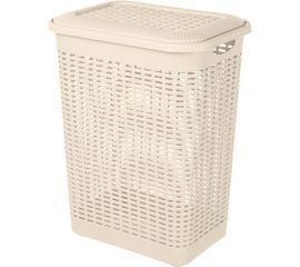 Корзина для белья Econova 30 л, 370х260х465 мм бежевый 431293307 