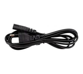 Кабель питания Ripo 1.5м, евро вилка cee 7/16 прямая - штекер с7 (2-0.5 mm2) 2.5a, черный 003-910019 