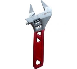 Разводной ключ RITTER Ultra Slim 200 мм, 8"" ультратонкие губки, укороченная рукоятка, сталь CR-V, хром HT572200 