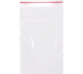 Прочные пакеты BRAUBERG EXTRA ZIP LOCK зиплок, комплект 100 шт, 15x20 cм, ПВД, 80 мкм 608177 