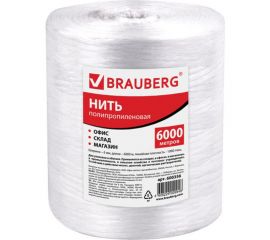 Полипропиленовая нить BRAUBERG, длина 6000 м, ширина 6 мм, линейная плотность 1000 текс, 600356 