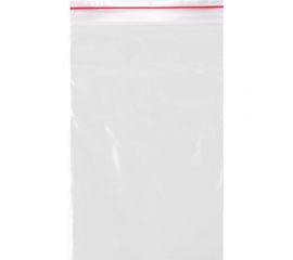 Пакеты с замком/зиплок-гриппер BRAUBERG, 100 шт, 150х200 мм, ПВД, толщина 40 микрон 606213 