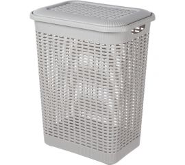 Корзина для белья Econova 50 л, 420х310х560 мм светло-серый 431293430 