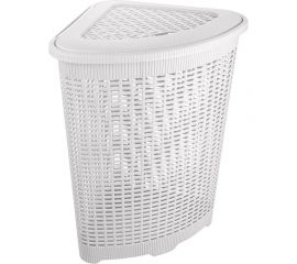 Угловая корзина для белья Econova 395х395х595 мм, 50 л белый 433217516 
