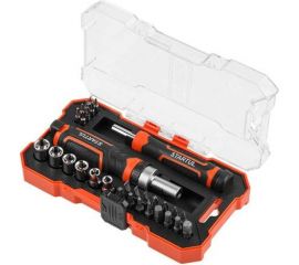 Реверсивная отвертка с набором бит и торцевых головок STARTUL Profi 31 предмет ST3095-31 