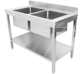 Моечная ванна Viatto с бортом, нержавеющая сталь std245a 1200x600x850 мм 167492 