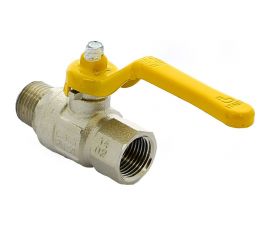 Кран ITAP LONDON HВ 1/2 газовый, полный проход, ручка стальная 067 1\/2 