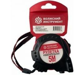 Измерительная рулетка Волжский Инструмент 5 м, 25мм, обрезиненный корпус 5710003 