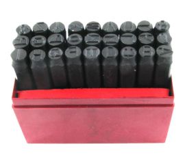 Буквенные клейма CNIC 1/8" сталь латинский шрифт 27шт от А до Z OT105 48123 