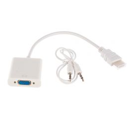 Переходник REXANT шт.HDMI - гн.VGA провод 3.5 mm Аудио 17-6936 