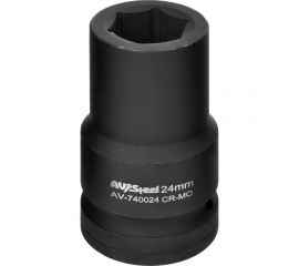 Головка ударная шестигранная (24 мм; 1DR) AV Steel AV-740024 