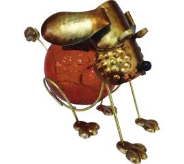 Садовый фонарь ЧУДЕСНЫЙ САД 321 лунный пес со светодиодной подсветкой, на солнечной батарее, металл/пластик 4606400207894 