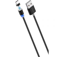 Дата-кабель More Choice Smart USB 3.0A для Type-C Magnetic нейлон 1м K61Sag 